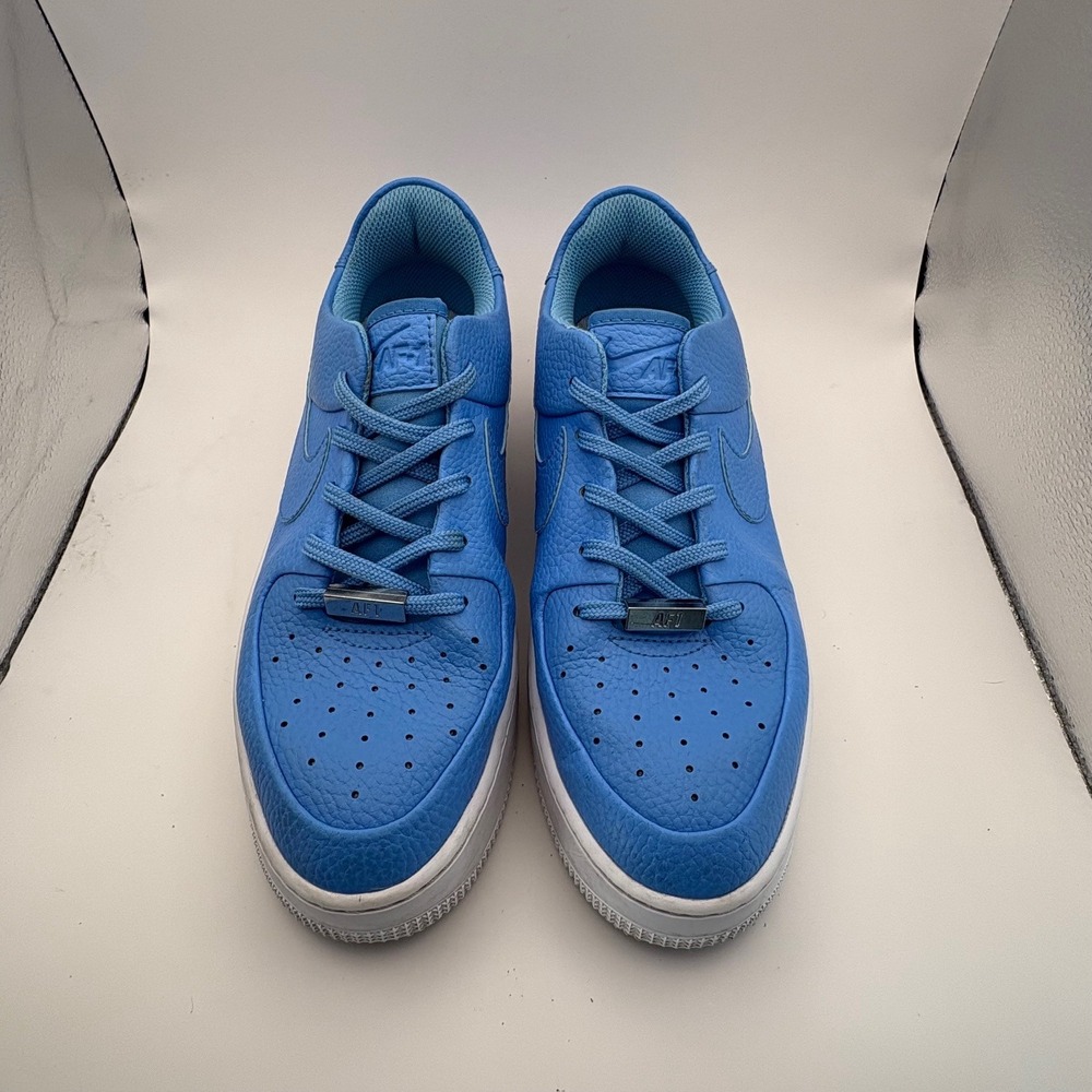 Nike Air Force 1 Rare Sage Low Platform Shoes Blue‎ Women's Size 8.5 AR6339 400